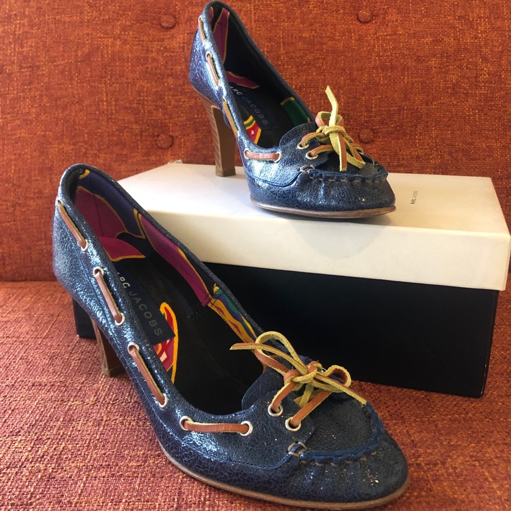 Marc Jacobs - Denim Blue - “Boat Shoe” Heels